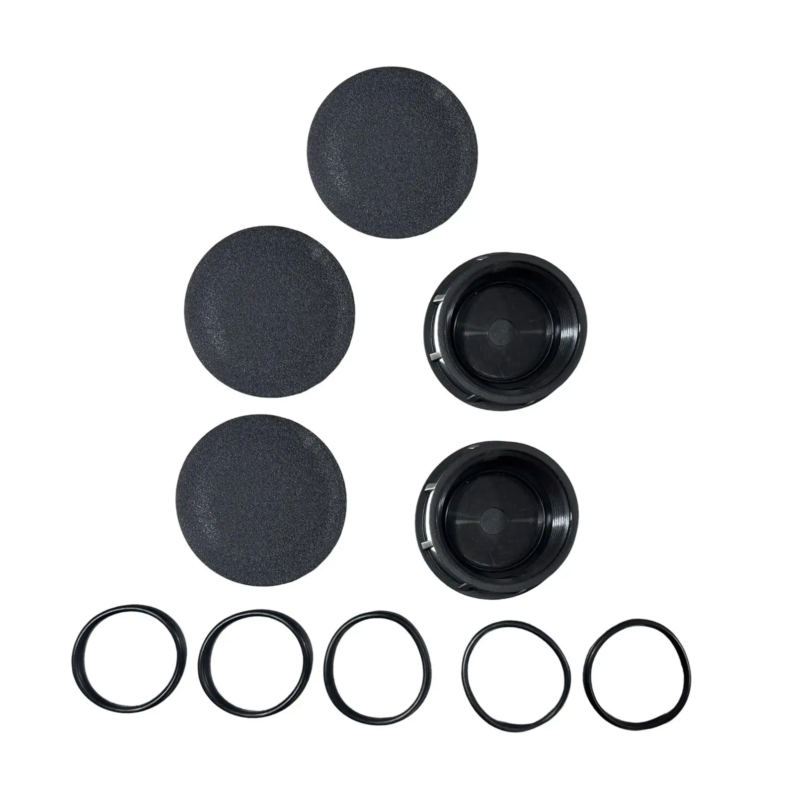 Tapas para cabezal de aspersor de riego de jardín, Protector de cubierta ABS negro duradero para riego automático de césped - imagen 3