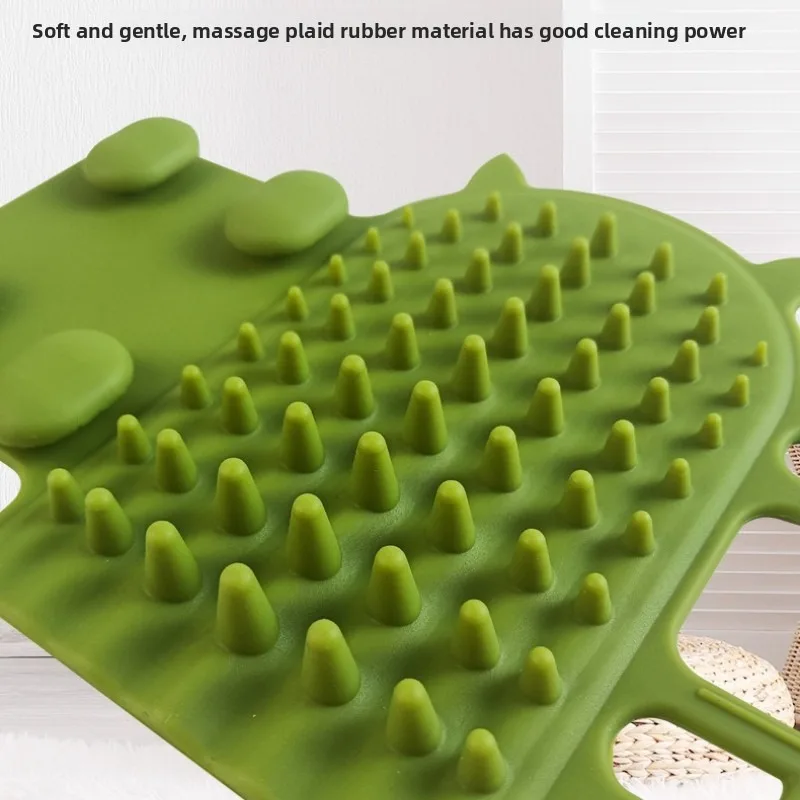 Peine de masaje para depilación de Gel de sílice para mascotas, juguetes para aliviar el estrés para perros y gatos de alta elasticidad, accesorios de limpieza de baño - imagen 5