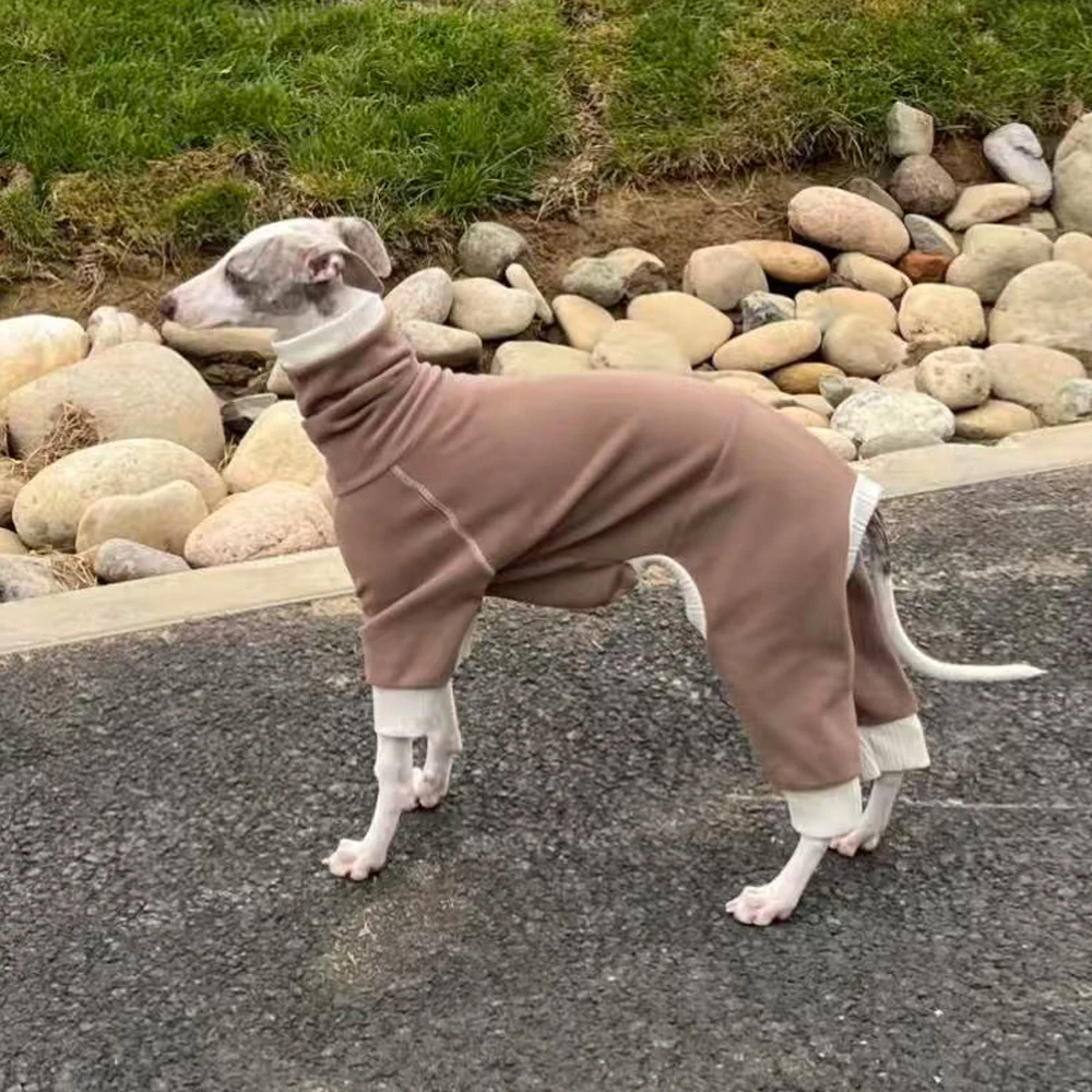 Abrigo fleece azul para Whippet y Bedlington Terrier – Cálido para invierno - imagen 4