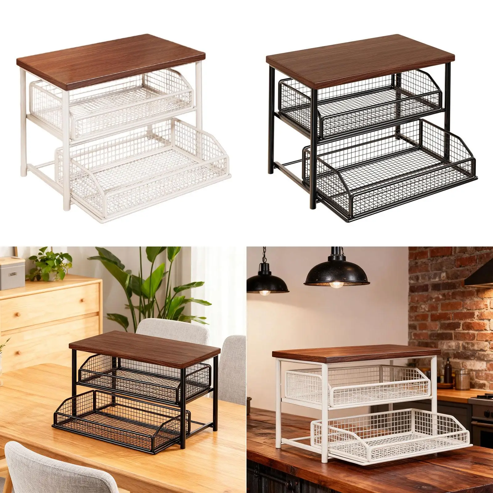 Coffee Station Organizer, Storage Rack, Wooden Kitchen Counter Shelf, Coffee Counter Shelf 2 Tier, for Pantry Syrup Mugs Cups Coffee Station Organizer, Storage Rack, Wooden Kitchen Counter Shelf, Coffee Counter Shelf 2 Tier, for Pantry Syrup Mugs Cups