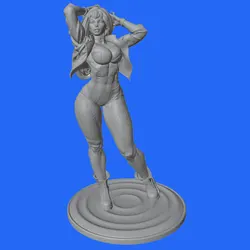 Kit modelo mujer artesanal 3D sin pintar para juegos rol y regalo