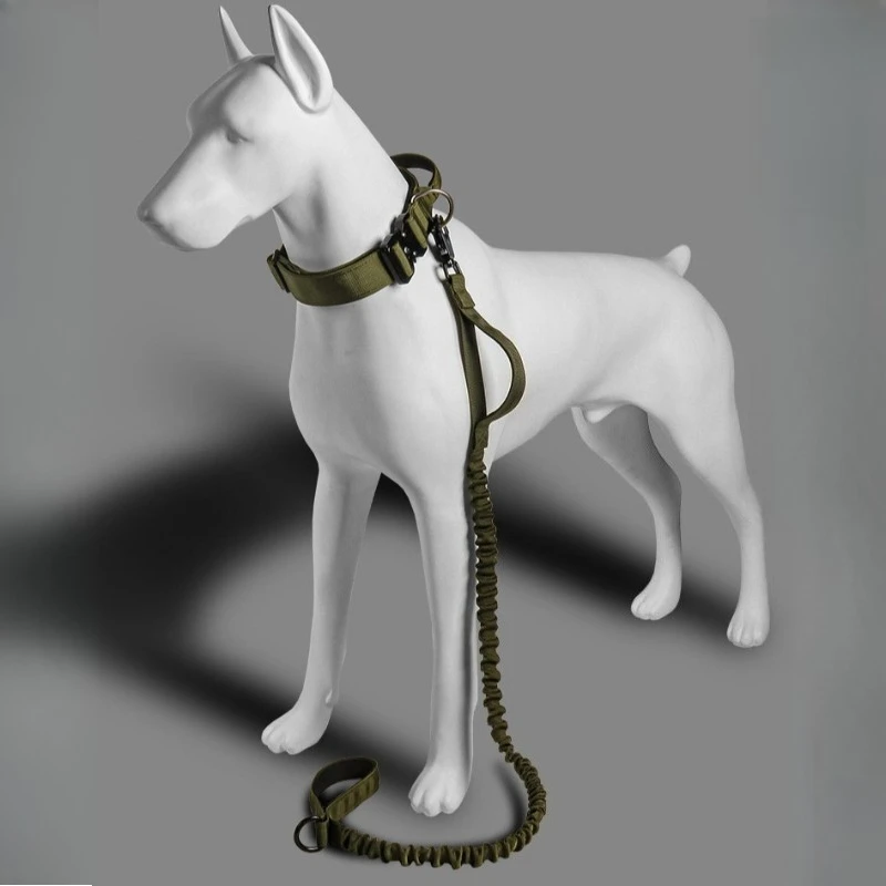 Correa táctica para perros, plomo de entrenamiento resistente, cuerda de tracción a prueba de explosiones para perros de razas grandes, plomo ajustable para caminar al aire libre - imagen 3