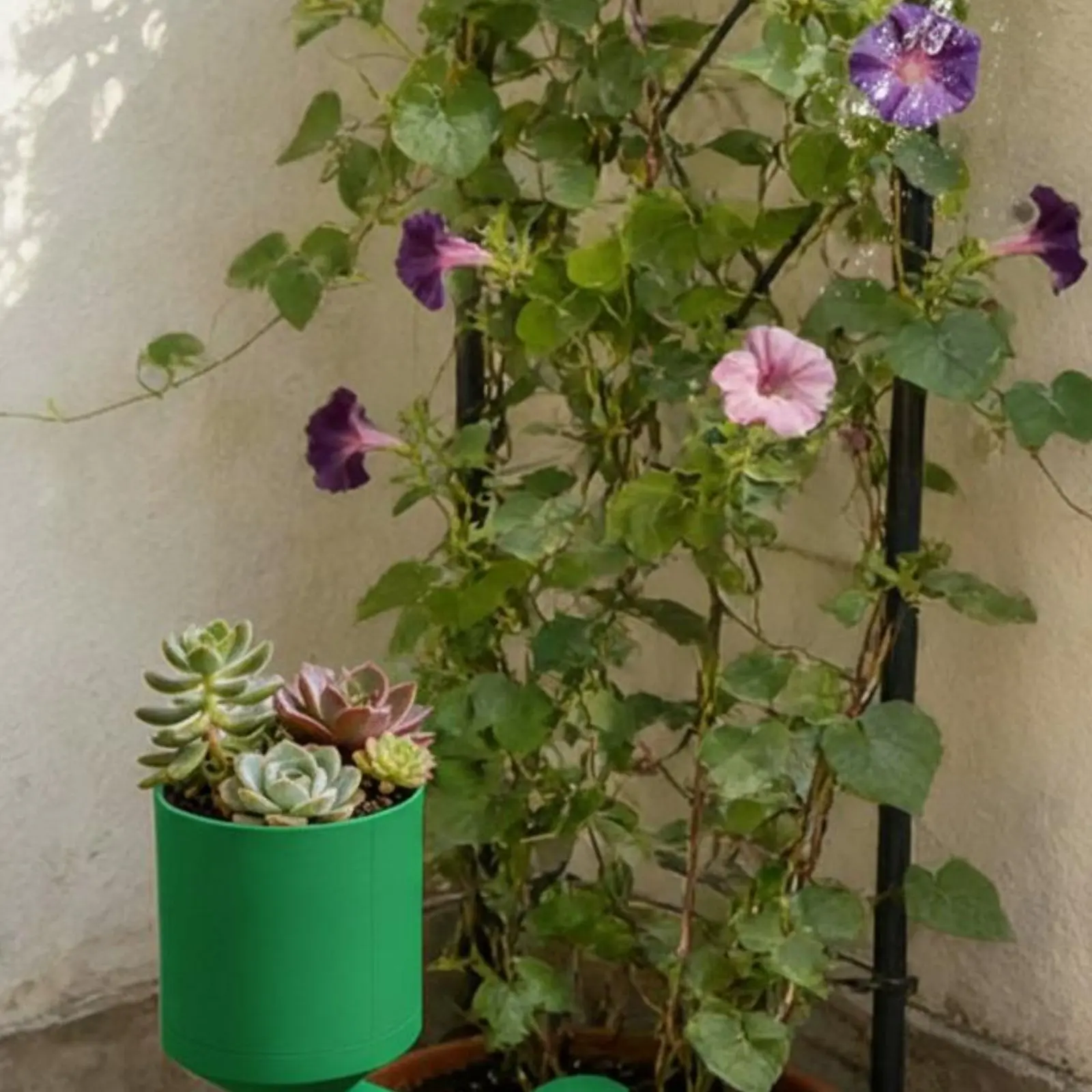 Riego automático plantas giratorio estaca reutilizable aspersor lento - imagen 3