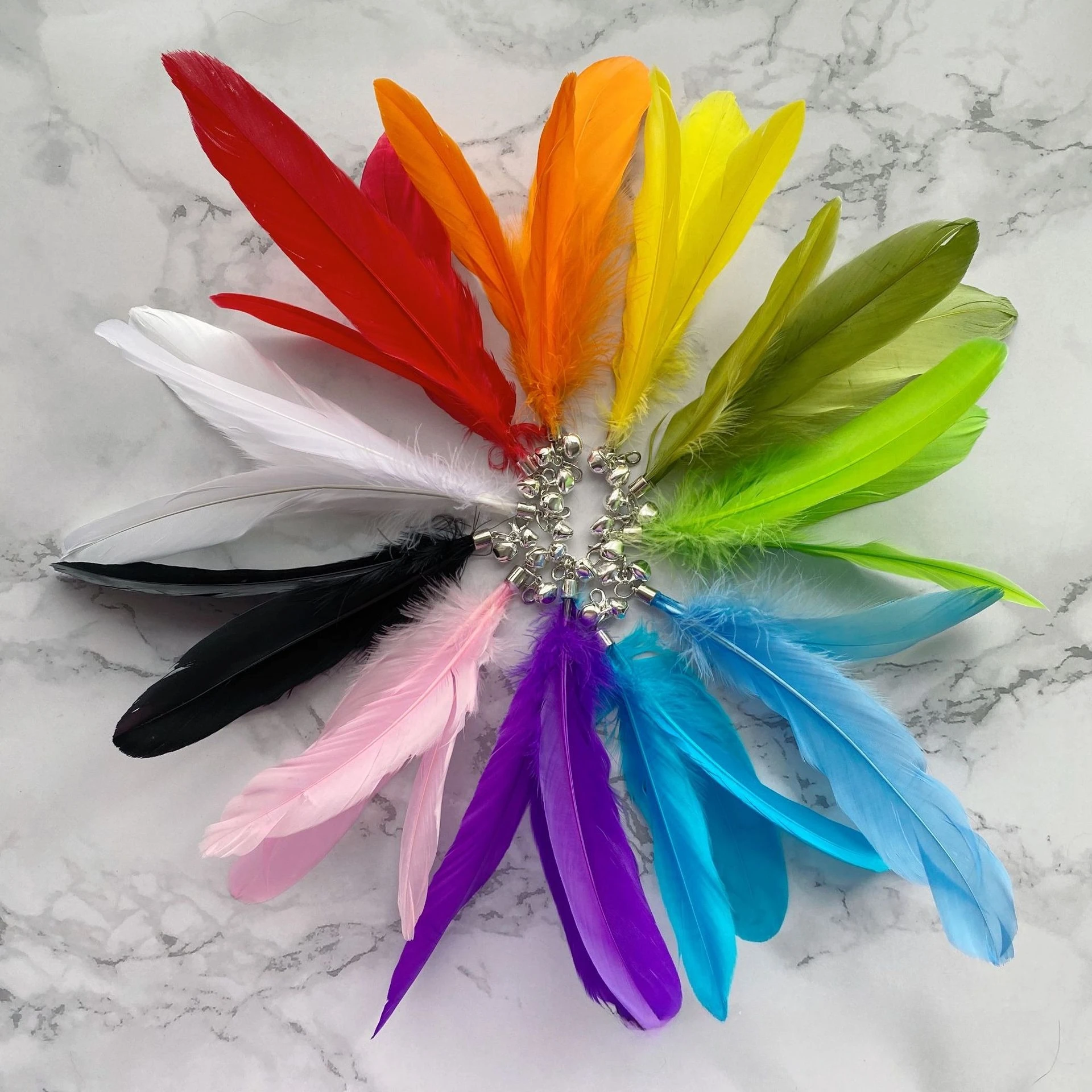 Cabezales con plumas para varita interactiva de gato – Recambios