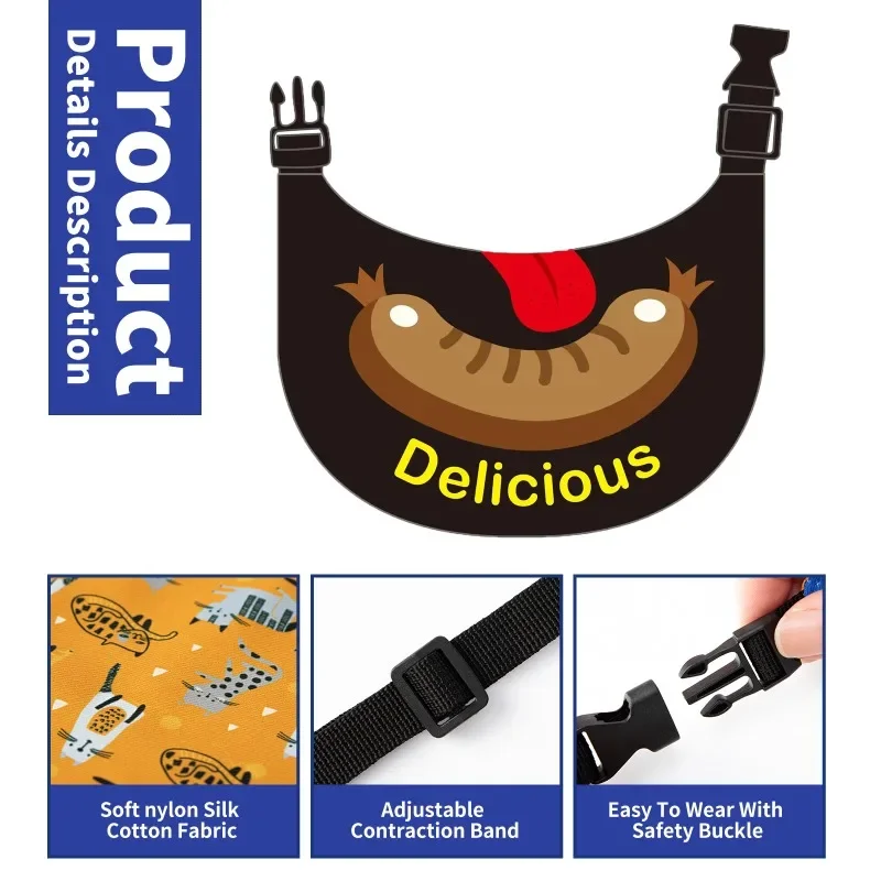 Toalla de Saliva antisuciedad para gatos, accesorios para mascotas, toalla de Saliva de algodón para perros, accesorios para perros, 1 ud. - imagen 4