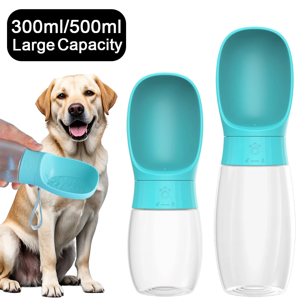 Botella de agua para perros grandes de 500ml, cuenco portátil para beber para perros pequeños y medianos, viajes, senderismo, cachorros, dispensador de agua para mascotas, taza Labrodor