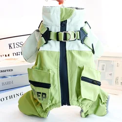 Abrigo impermeable 3 en 1 para perros pequeños – Chaqueta de invierno