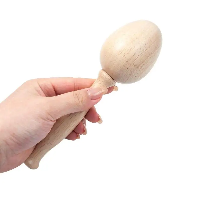 Huevo de zurcir para calcetines de fácil agarre, Kit de agujas de ojo grande, hilos de coser para calcetines, ropa, adultos, artesanía DIY - imagen 2