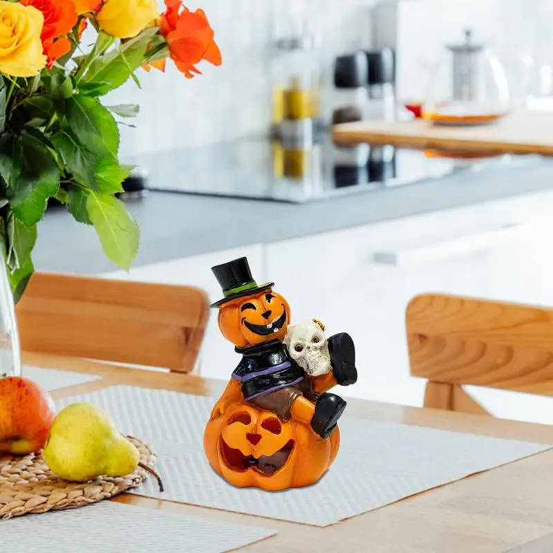 Lámpara LED con diseño de calavera y calabaza, farol de noche para Halloween - imagen 5