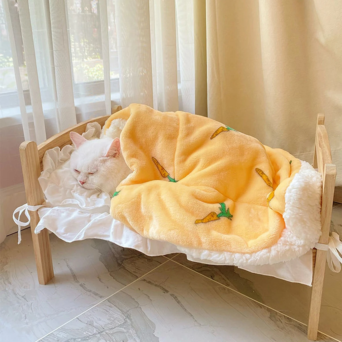 Manta para dormir de invierno para perros y gatos, manta para mascotas, suave, cómoda y cálida - imagen 4