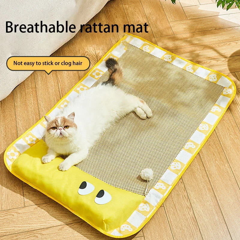Alfombrilla fresca de varios niveles para gatos, cama cómoda para mascotas, tapicería para cachorros, interiores, gatitos, sala de estar, suministros para perros, accesorios de verano - imagen 2