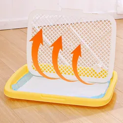 Inodoro para perros cachorros caja de arena antisalpicaduras