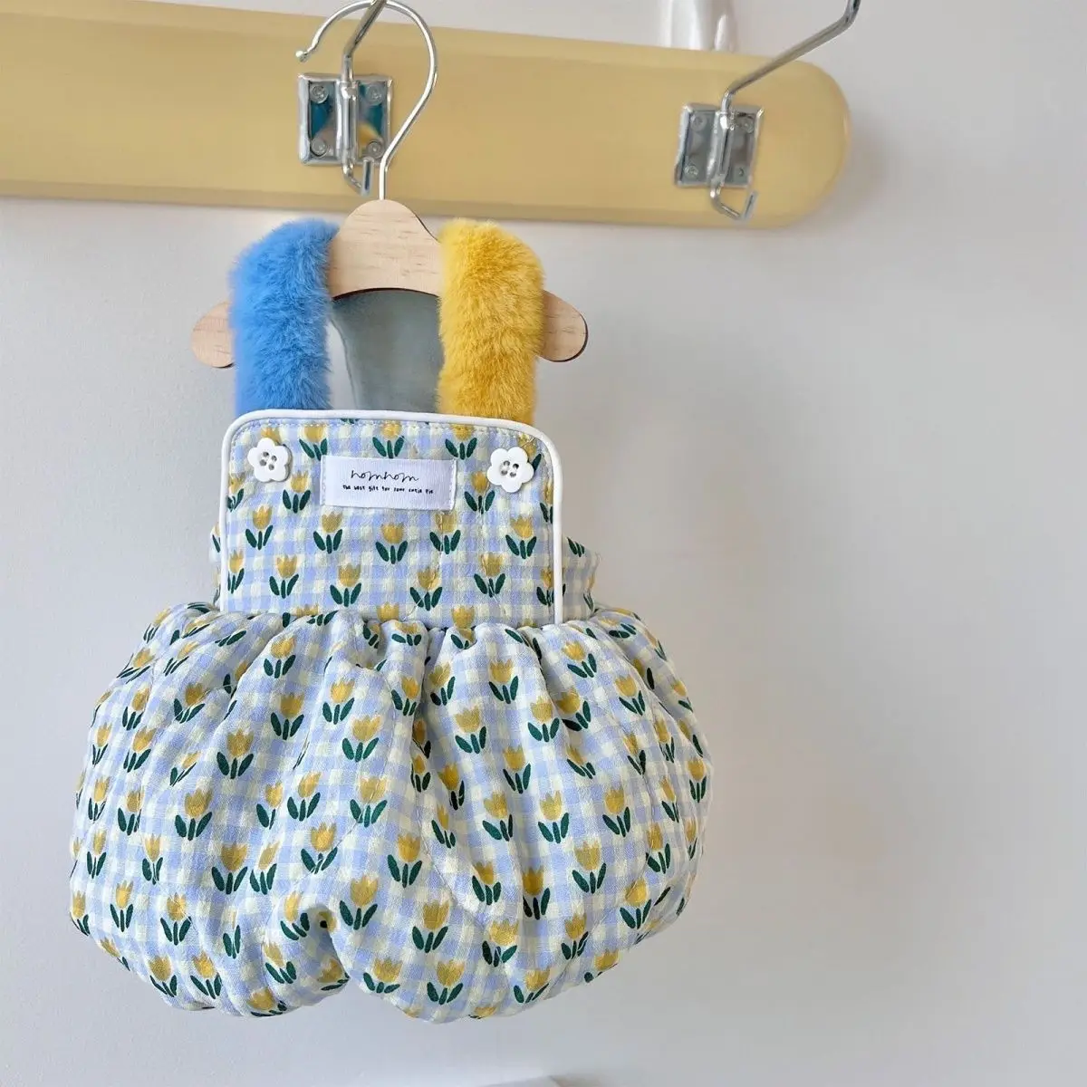 INS falda de calabaza cálida para mascotas, abrigo a cuadros, falda de tulipán para mascotas pequeñas, cachorro, gato, oso de peluche de Pomerania, vestido de otoño e invierno