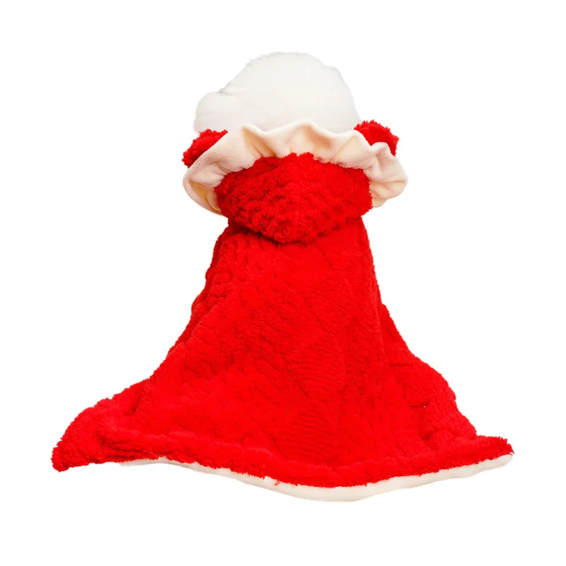 Los perros y las flores de otoño e invierno mantienen el calor, las capas de Navidad son mejores que los osos de peluche, perros pequeños, invierno, a prueba de viento y cálido - imagen 5