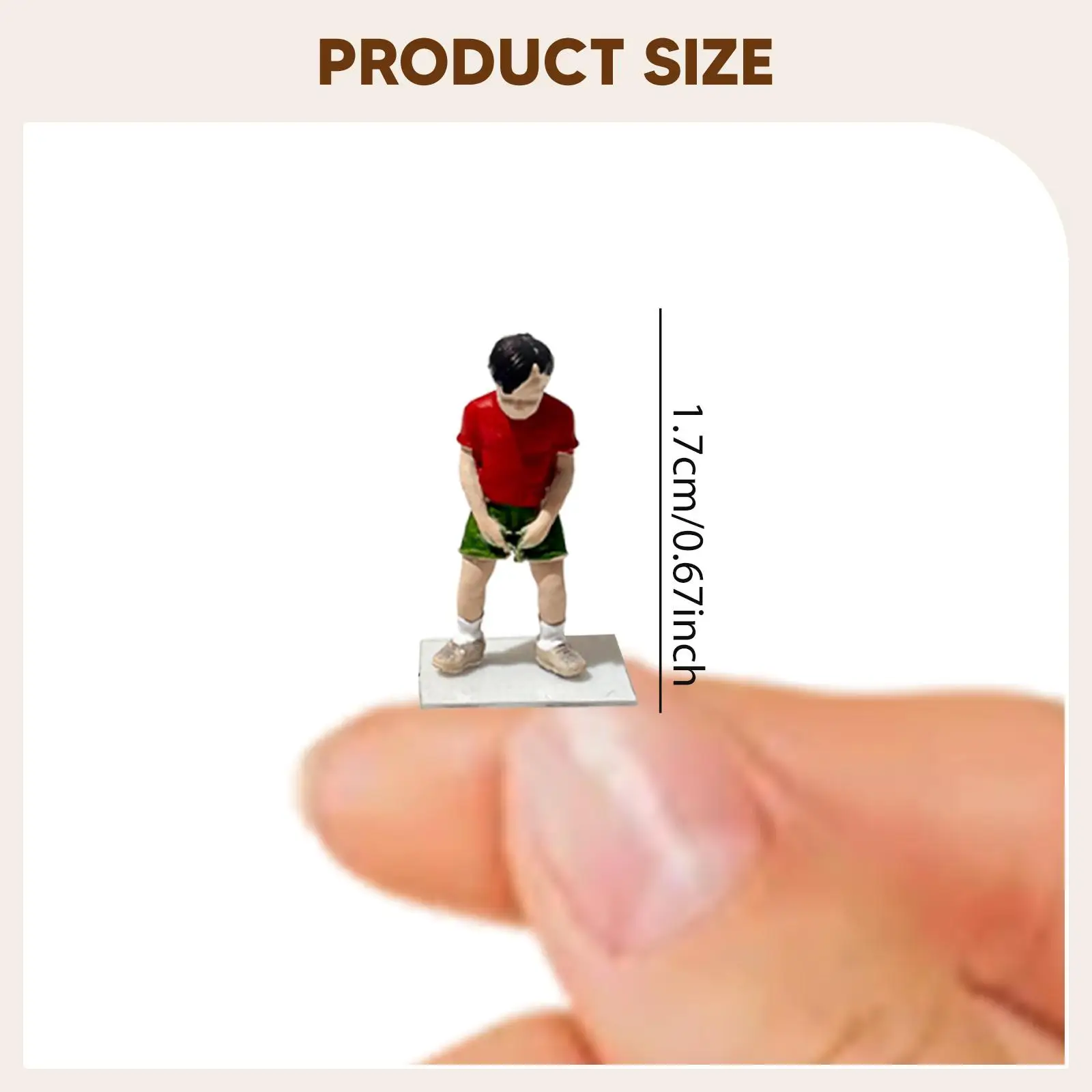 1/64 Miniature Figure 1:64 Scale Trendy Mini People Figurine People Figure Painted for Photo Prop Micro Landscape Diorama Layout