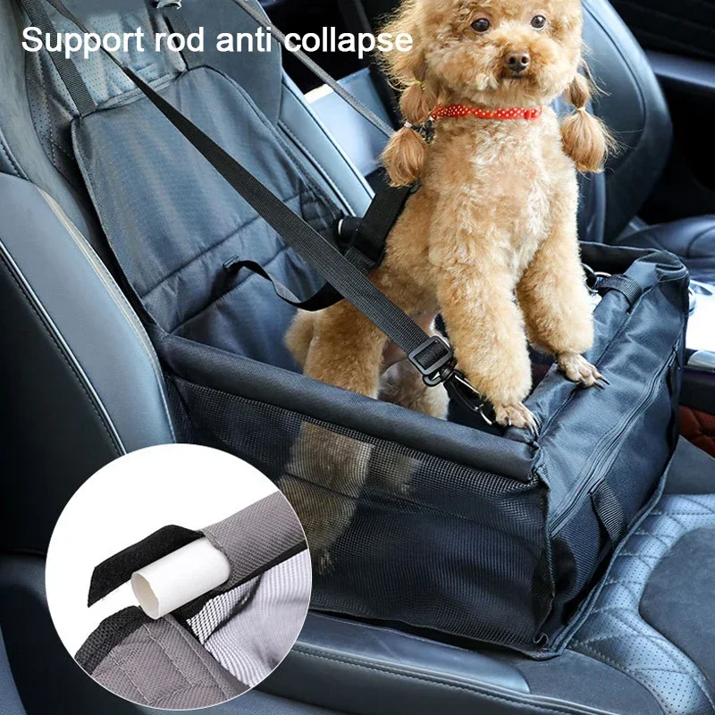 Accesorios de viaje impermeables de grosor doble de 5 colores, bolsa colgante de malla, suministros plegables para mascotas, estera para perros, manta, bolsa de seguridad para asiento de coche para mascotas - imagen 2