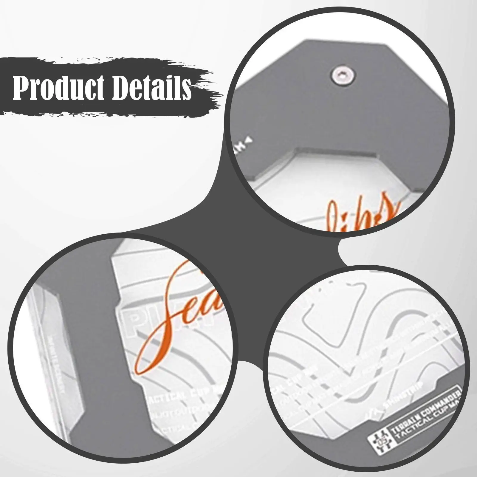 Posavasos para bebidas para acampar, portátil, antideslizante, reutilizable, para té, café, taza, mantel individual aislado para oficina, barbacoa, inauguración de la casa - imagen 5