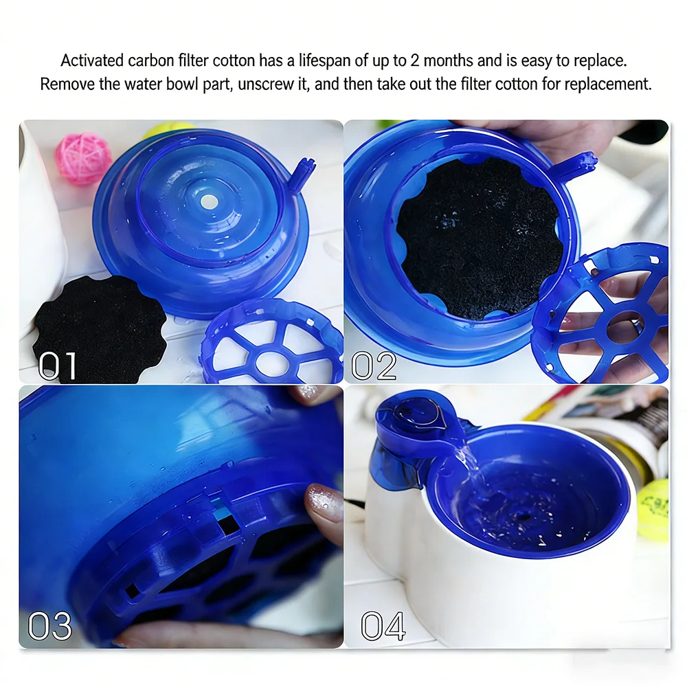 Bebedero automático con filtro para perros y gatos - imagen 5