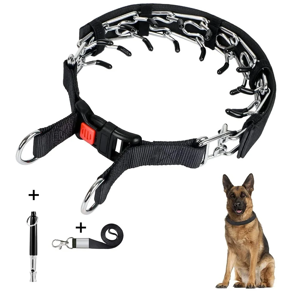 Collar estrangulación perros reflectante púas pequeños y grandes - imagen 3