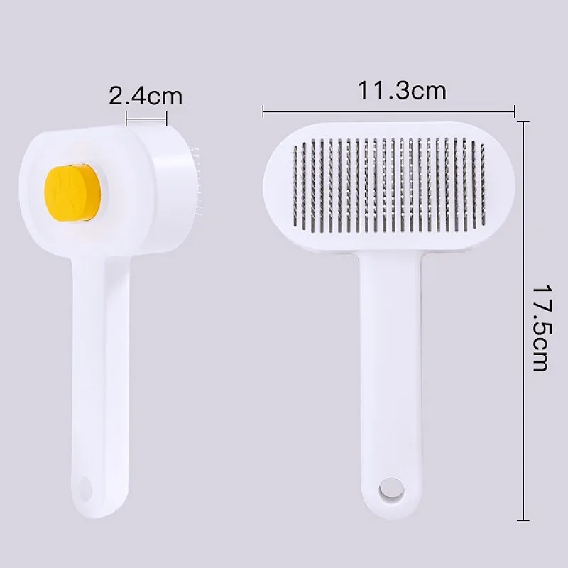 Cepillo para perros, removedor automático de pelo para mascotas, cepillo autolimpiante para gatos, cepillos de aseo para perros con un botón, peine de masaje para gatos, accesorios para mascotas - imagen 5