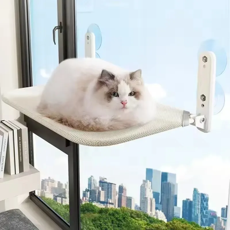 Hamaca para gatos en ventana con ventosas - cama colgante cómoda - imagen 4