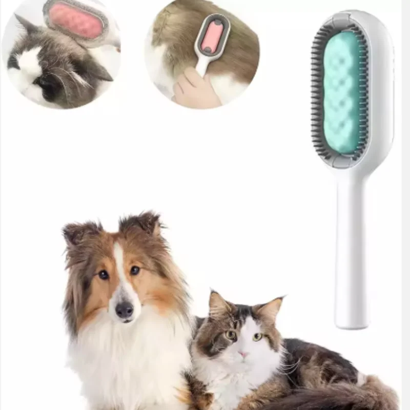 Cepillo de ducha de silicona para mascotas, dispensador de champú para perros y gatos, masajeador, cepillo de baño para accesorios de aseo y lavado de cachorros