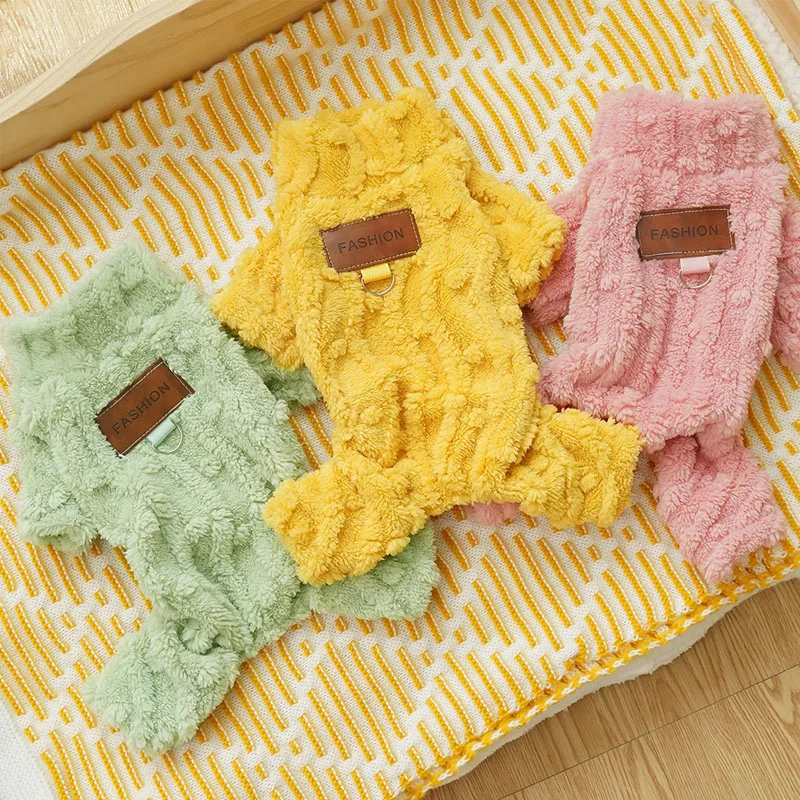 Pijama de lana térmica para perros Chihuahua y Yorkie