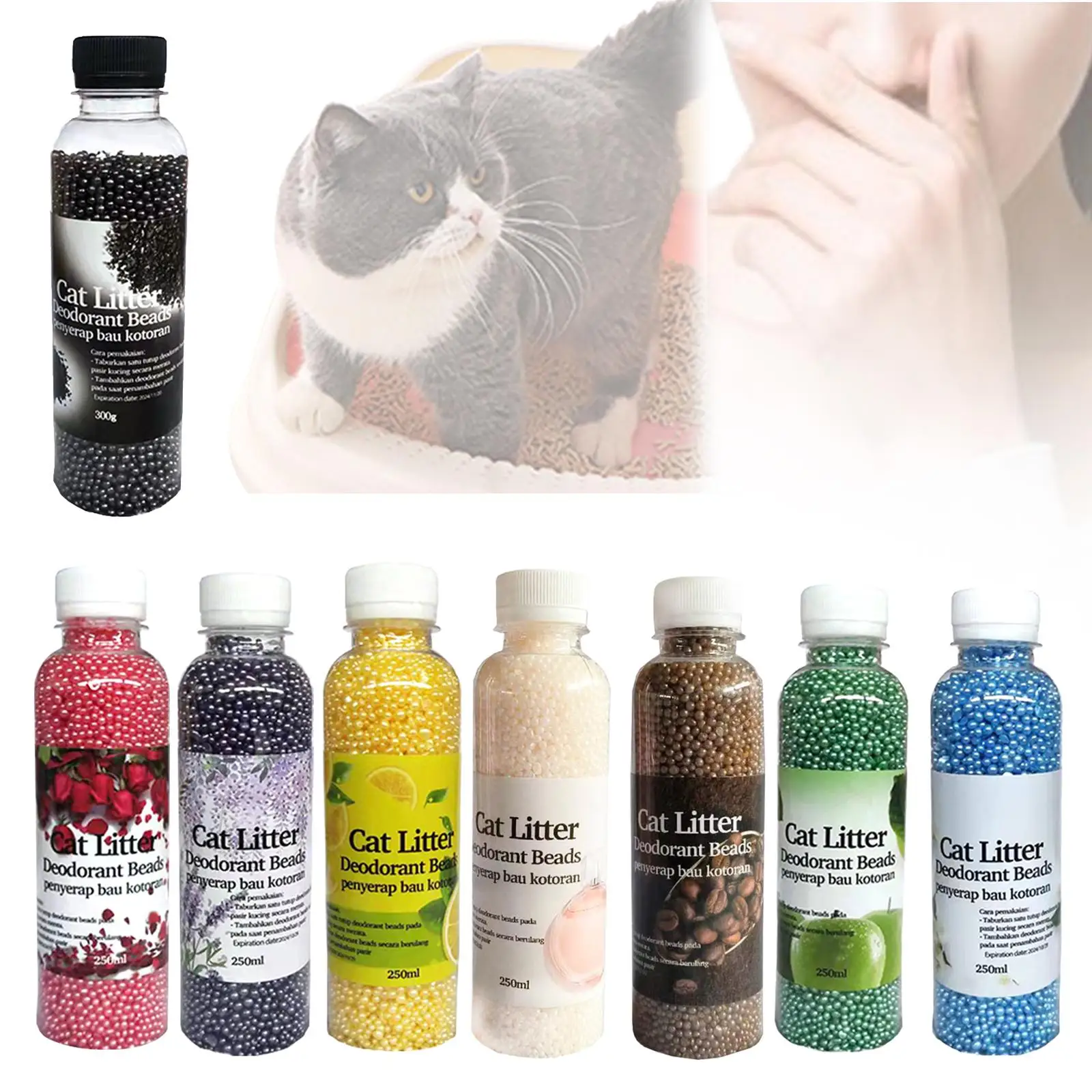 Cat Litter Deodorizer Air Purifier Cat Litter Box Odor Eliminate Urine Deodorizer for Most Types of Litter Kitty Home Room Pets