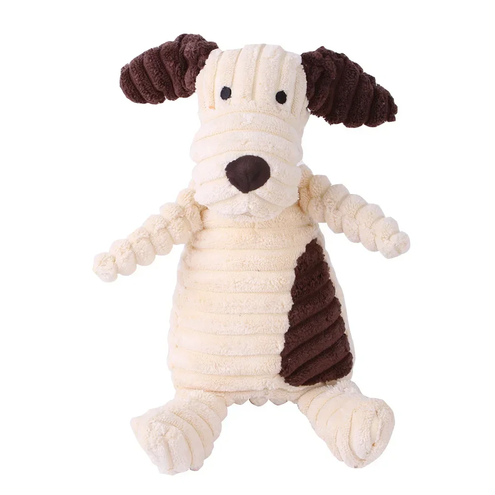 Juguete de peluche para perros con forma de animales, juguetes chirriantes resistentes a mordeduras, juguetes de pana para perros pequeños y grandes, accesorios de entrenamiento para cachorros y mascotas - imagen 4