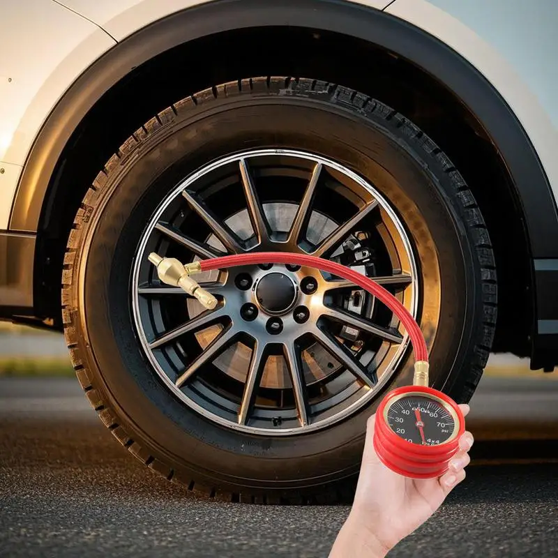 Medidor de presión de neumáticos, medidor de presión de automóvil de 0-75psi, medidor de neumáticos preciso y fácil de leer, probador para coches y camiones - imagen 2