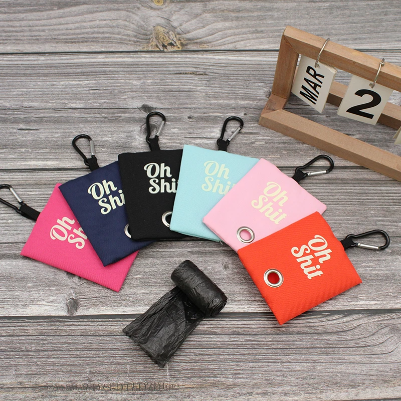 Suministros para mascotas, bolsas de basura de lona, dispensador de bolsas para caca, soporte portátil para bolsas de basura para caca de perro, organizador para recoger cachorros y gatos al aire libre - imagen 3