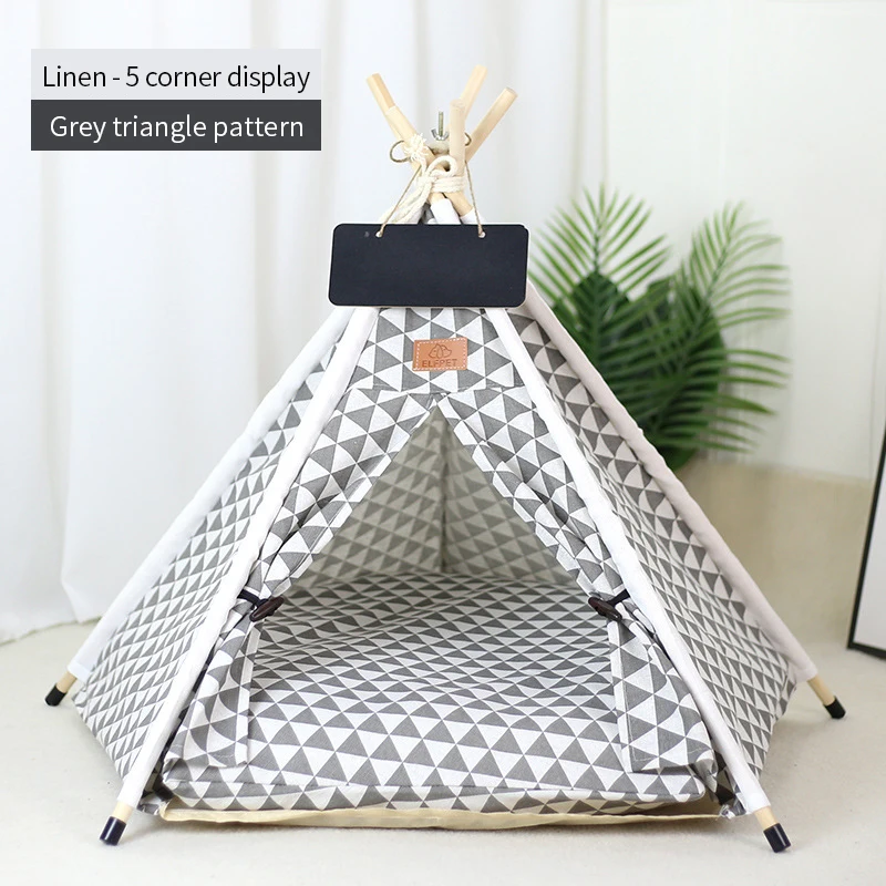 Grey triangle patter