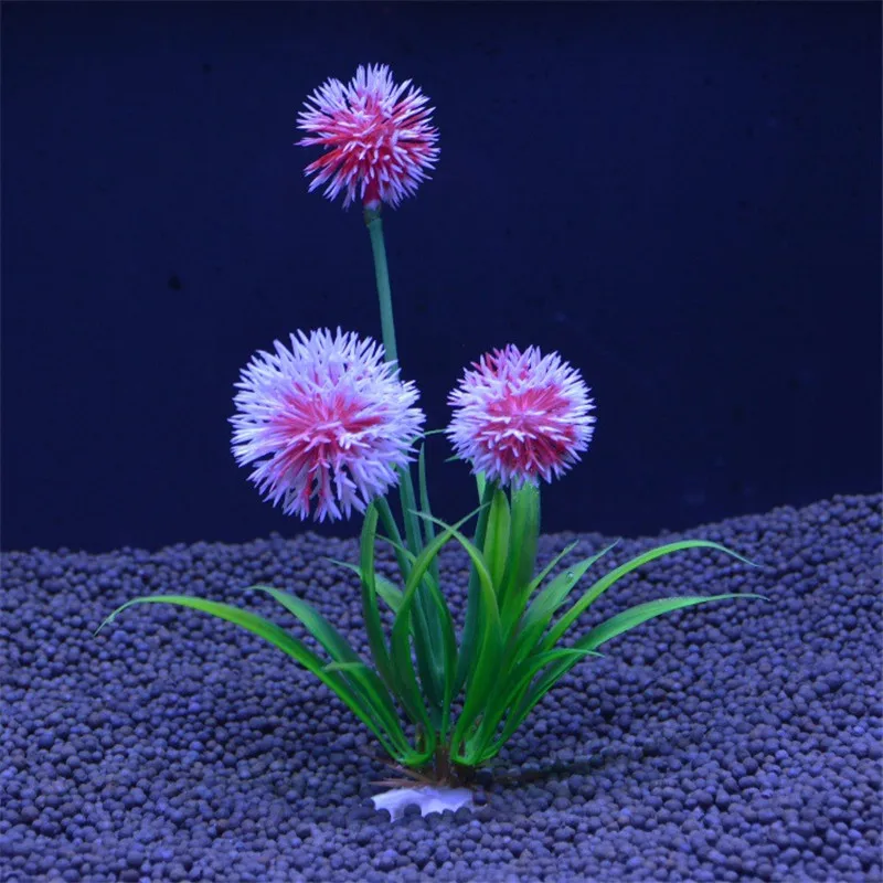 Plantas acuáticas para acuario, adornos para pecera, decoración de plástico, flores falsas - imagen 5