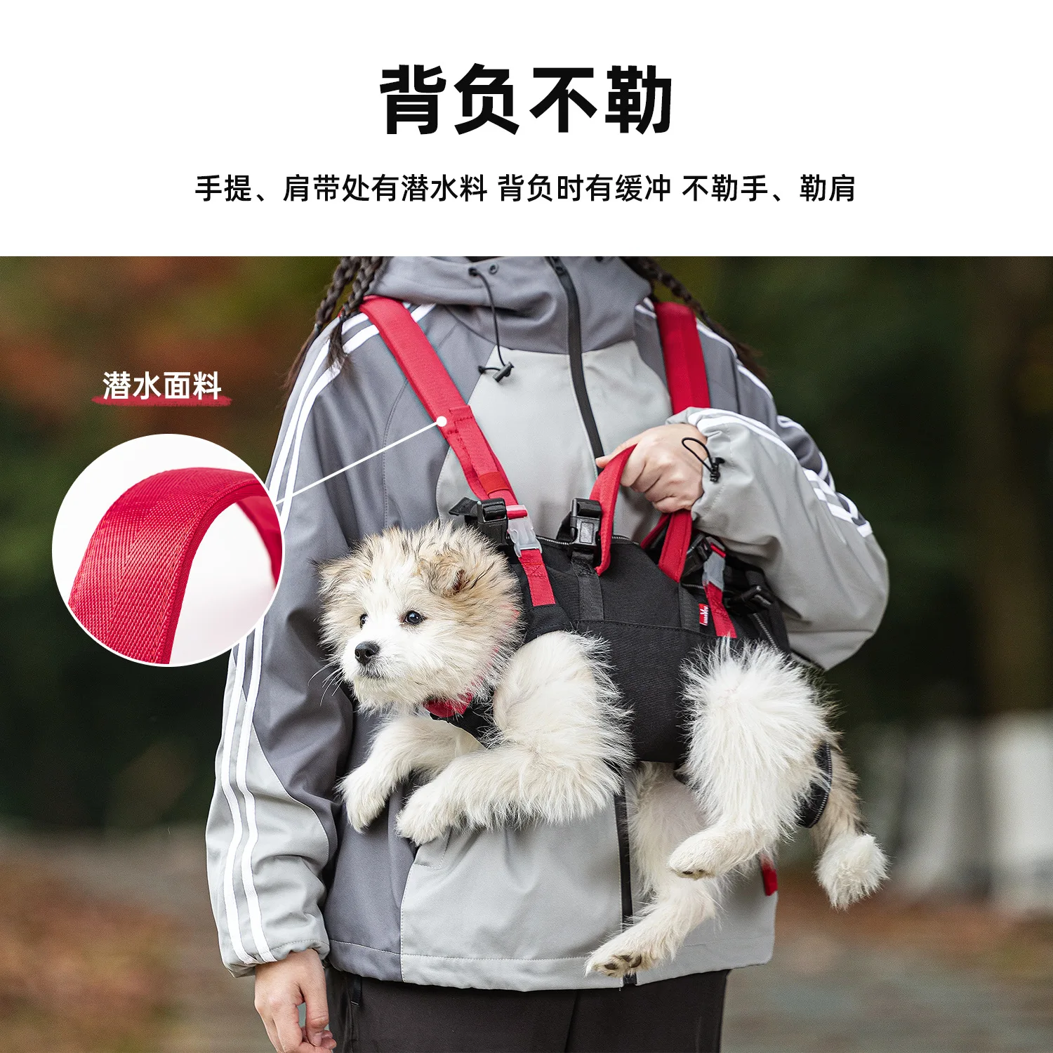 Transportín bandolera plegable para gatos y perros pequeños - imagen 5