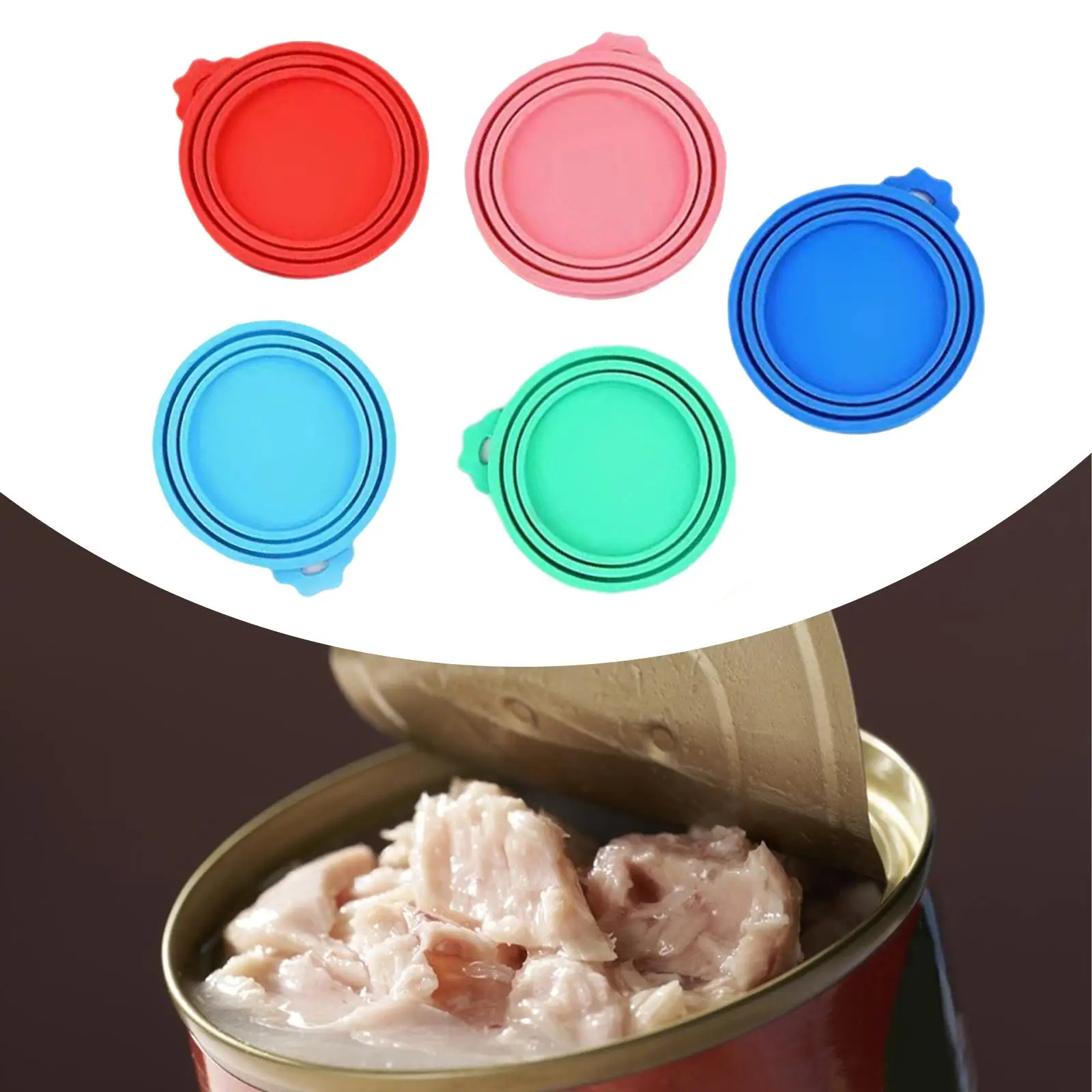 Food Can Lid Pet Supplies Dog Cat Food Canned Storage Tin Cap Fresh Keeping Silicone Seal Lid for Daily Supplies Dog Cat Food