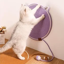 Tapete rascador para gatos con cuerda de algodón, herramienta rascadora para gatos, divertidos juguetes para gatos para moler garras, raspador para gatos resistente al desgaste, producto para mascotas