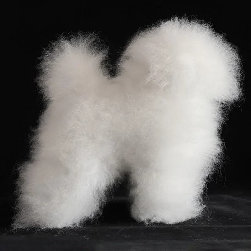 Modelo de perro de peluche, pelo suave, práctica de corte, Animal de peluche, pelo falso profesional, productos de Petshop para perros, accesorios para modelos - imagen 5