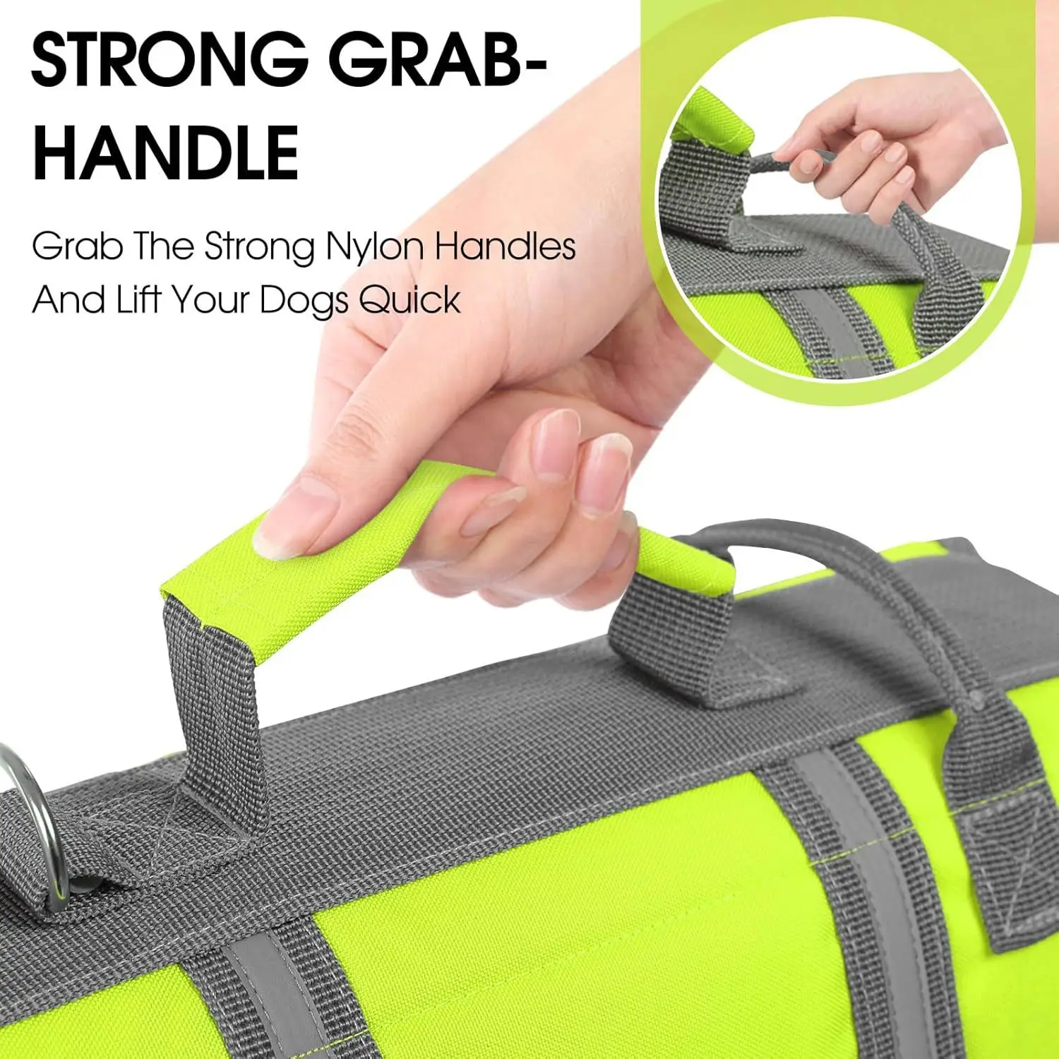 Productos para mascotas, traje de baño para perros, chaleco salvavidas de alta flotabilidad, Color Visual, tira reflectante fuerte, chaleco salvavidas para mascotas, suministros para perros - imagen 4