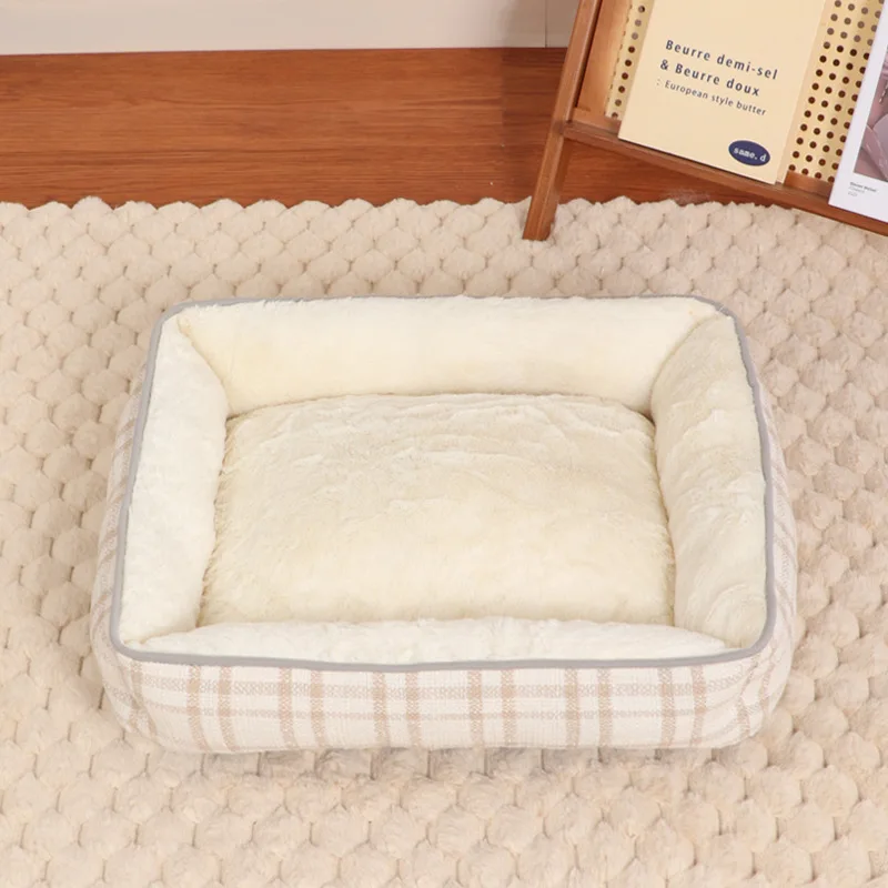 Perrera para mascotas para todas las estaciones, taza de té de peluche Yorkshire para perros pequeños, perrera especial de celosía, productos para mascotas de invierno