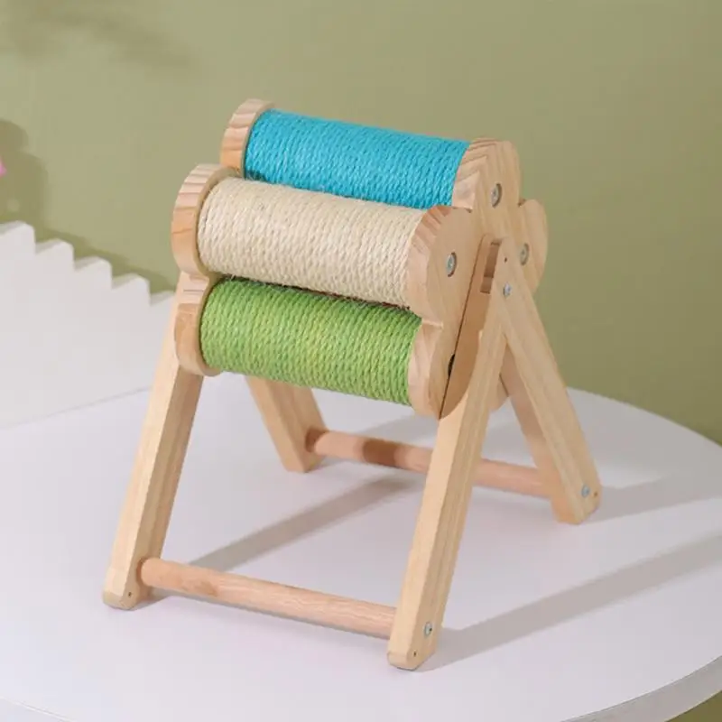 Poste rascador para gatos, poste rascador resistente al desgaste, juguete estable y divertido para mascotas - imagen 5