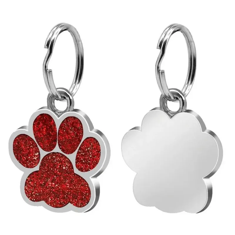 Etiqueta decorativa duradera con forma de garra para mascotas, etiqueta de identificación de pata para Metal, accesorios duraderos de acero inoxidable, 1 ud. - imagen 2