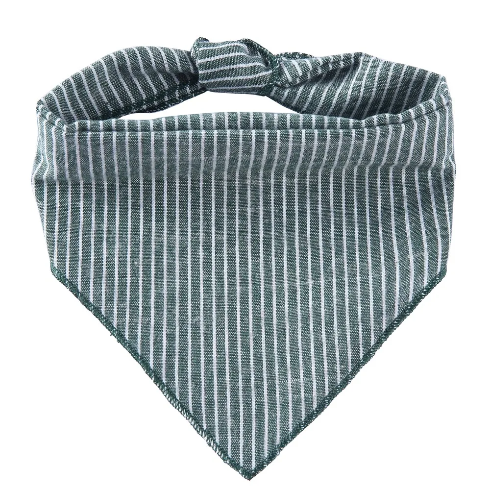 Pañuelo de algodón a rayas azul y blanco para perros y gatos - imagen 3