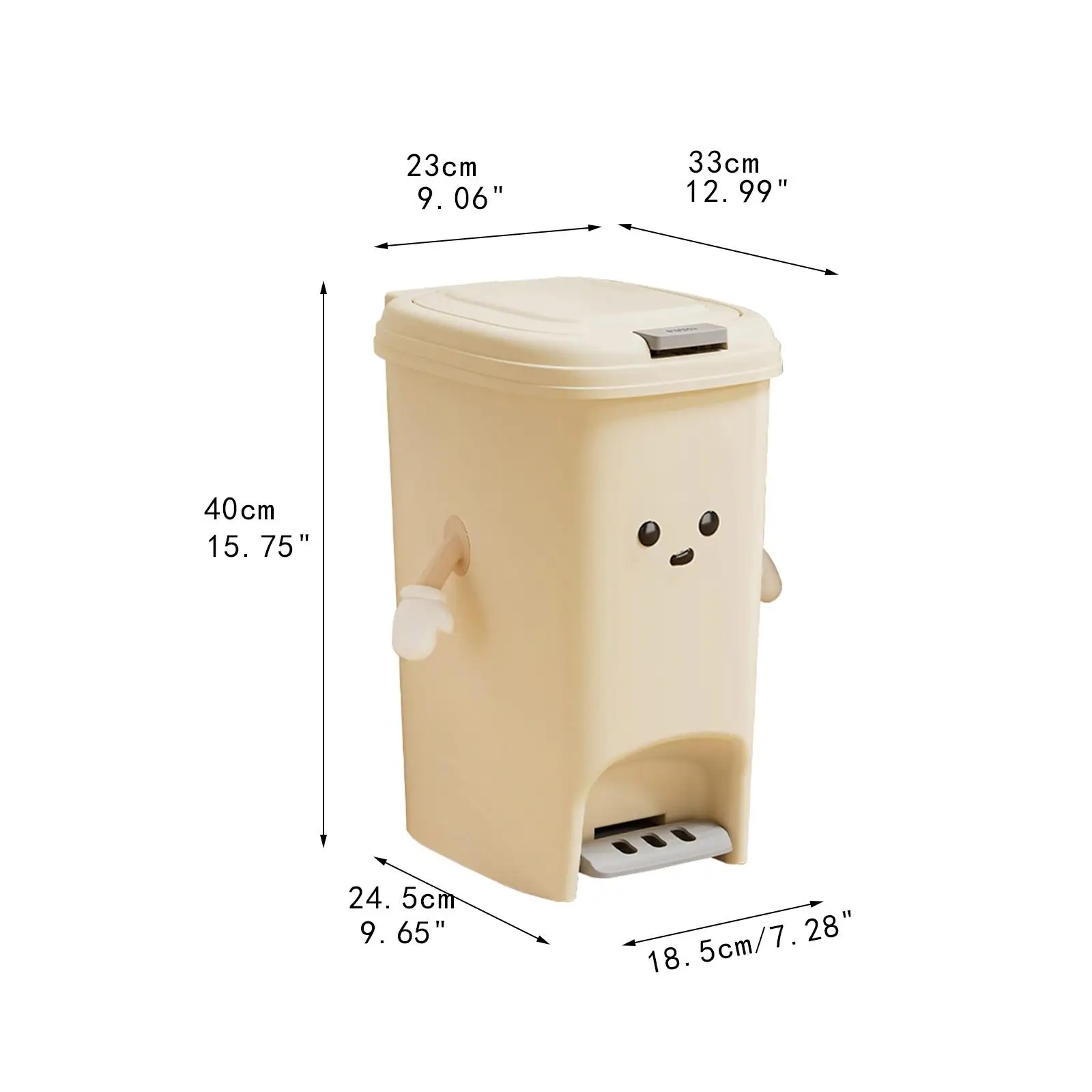 Step on Trash Can with Press Type Lids Modern Garbage Container Bin Wastebasket for Toilet Garage Entryway Living Room Office Step on Trash Can with Press Type Lids Modern Garbage Container Bin Wastebasket for Toilet Garage Entryway Living Room Office