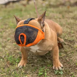 Bozal de malla suave para Bulldog y Pug – Ajustable y cómodo para perros