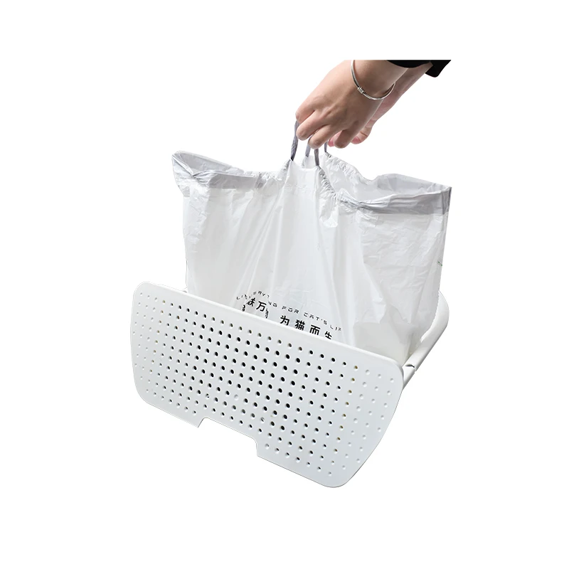 Bolsa de caca para Catlink, autolimpieza automática, caja de bandeja de inodoro para gatos, bolsas de 2 rodillos con asa, manos libres, caja de arena sucia - imagen 4