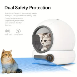 Caja de arena autolimpiable para gatos con app y desodorizante