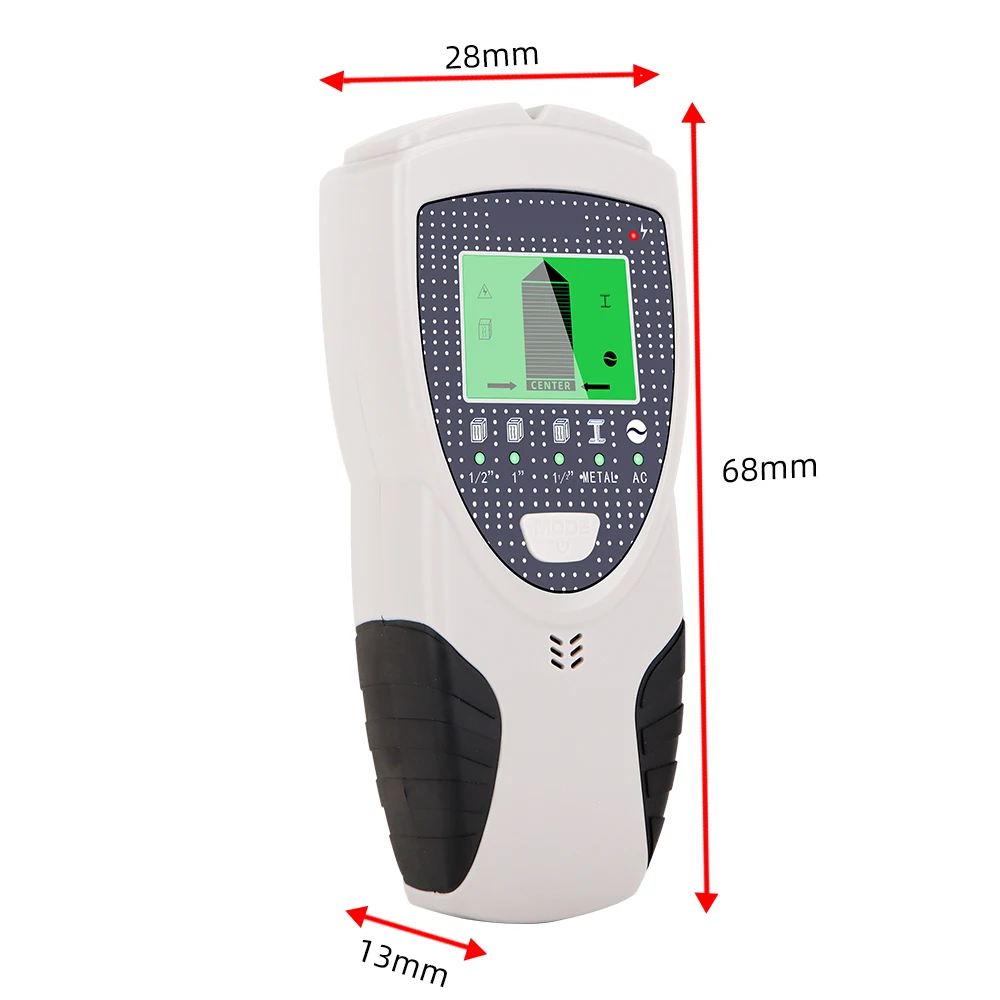 Detector de Metales de pared multifunción 5 en 1, tachuelas de madera y Metal portátiles, detección de cables vivos, escáner de pared, buscador de profundidad eléctrico - imagen 2