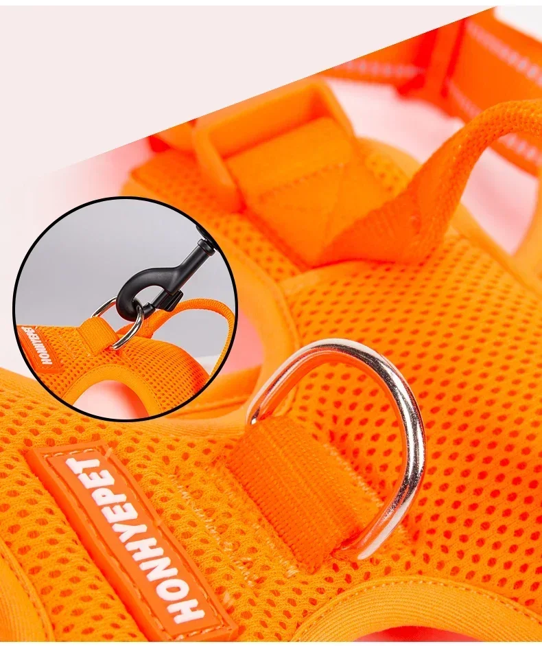 TRUELOVE Pet Harness Nylon Reflective Comfortable and Breathable Explosion-proof Small Medium Large Outdoor Camping HP5652 - imagen 5