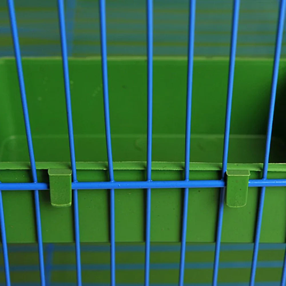 Alimentador con paloma usando el cuenco