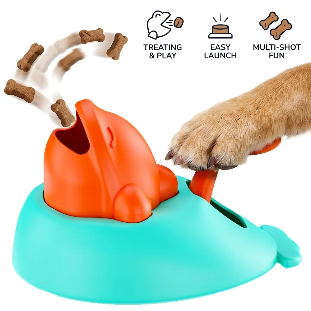 Lanzador de golosinas interactivo para perros y gatos – Comedero lento - imagen 3